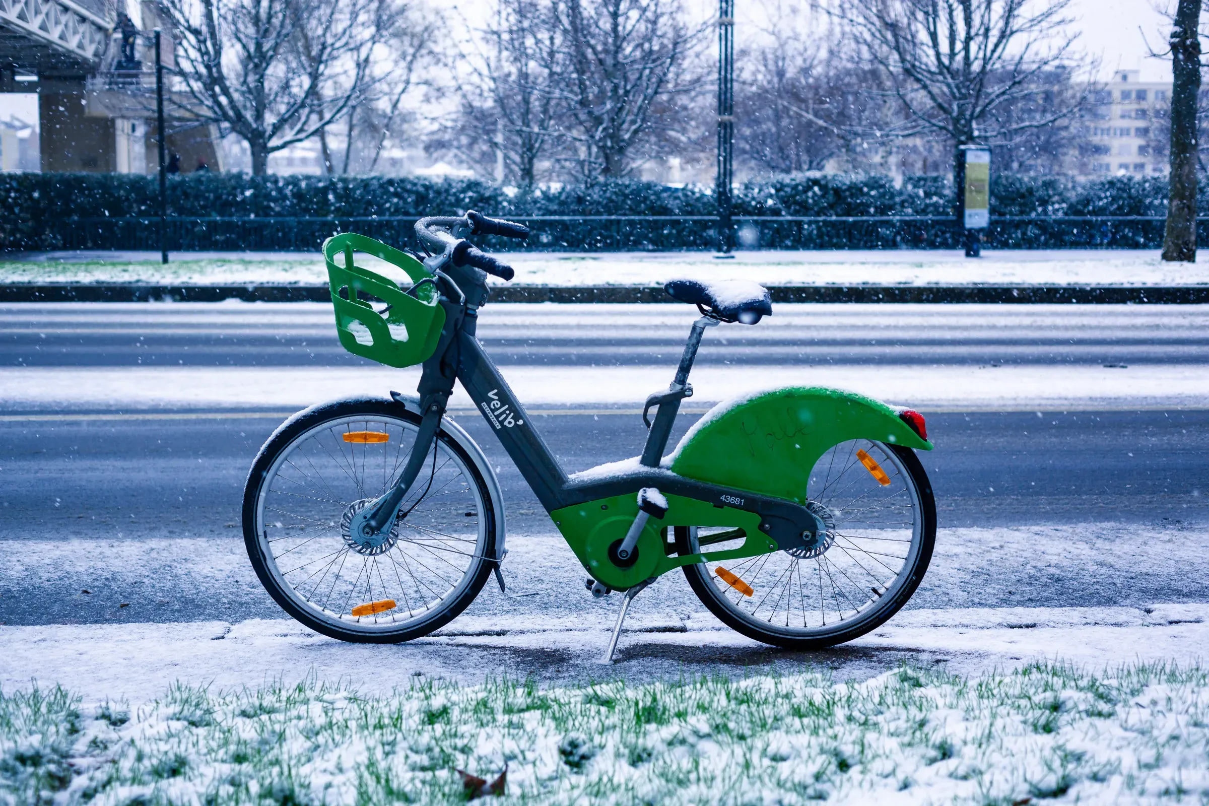Bike in the snow