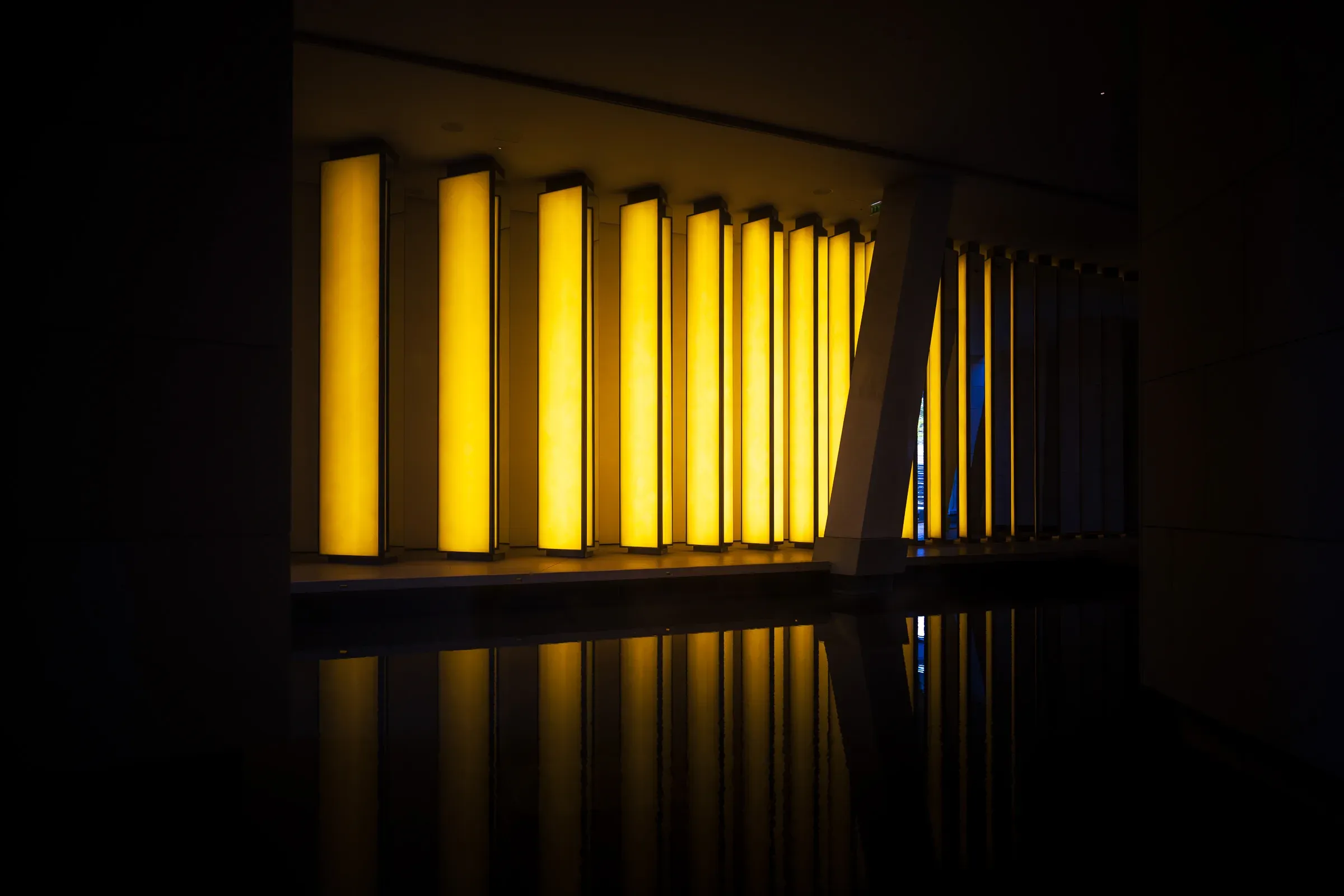 Lit wall